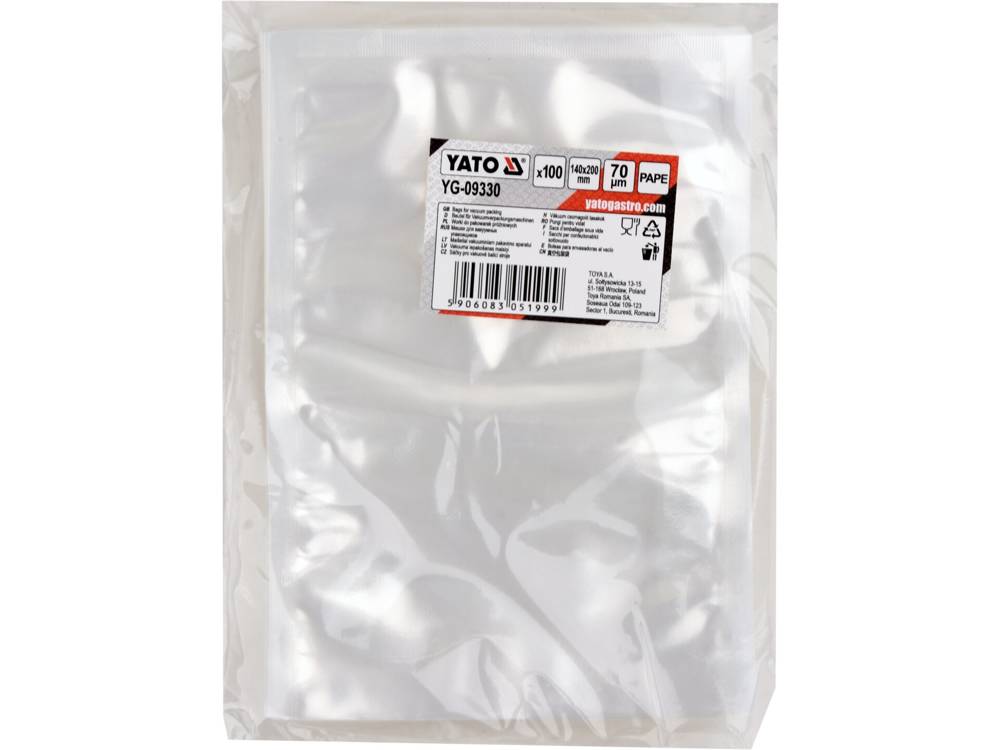 Worki do pakowarek próżniowych komorowych 14x20cm | YG-09330