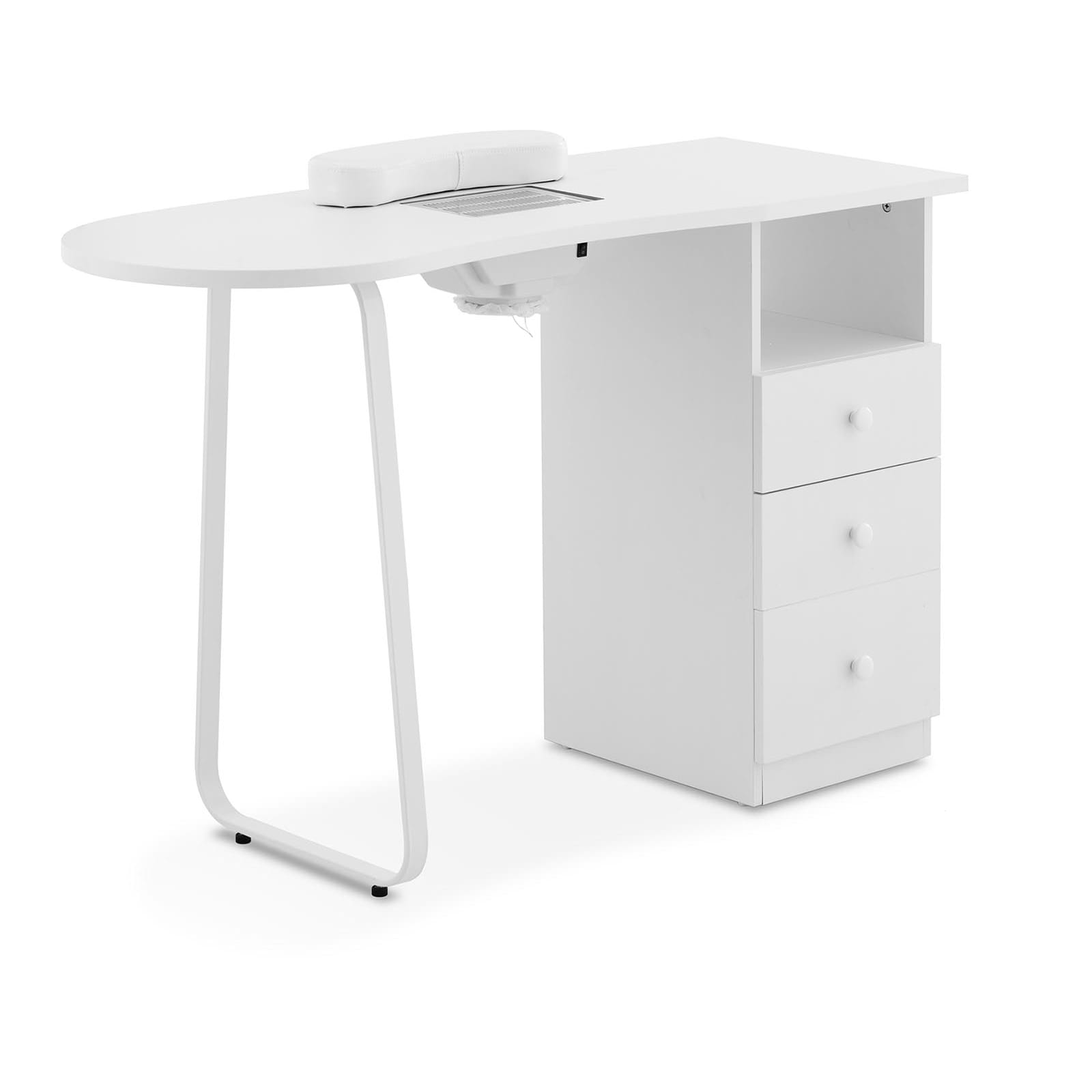 Biurko do manicure z pochłaniaczem pyłów, 3 szuflady