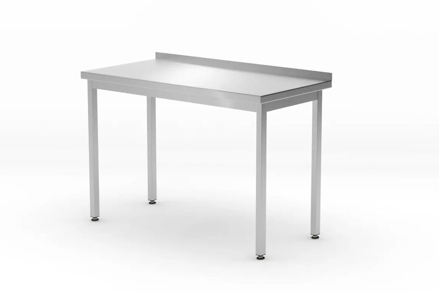 Stół gastronomiczny przyścienny 80x60x85cm z rantem, skręcany | 817193