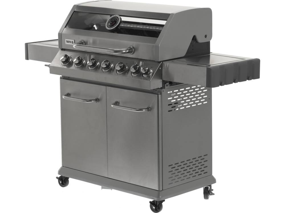 Grill gazowy z szafką, 6 palników + palnik pomocniczy | YG-20016
