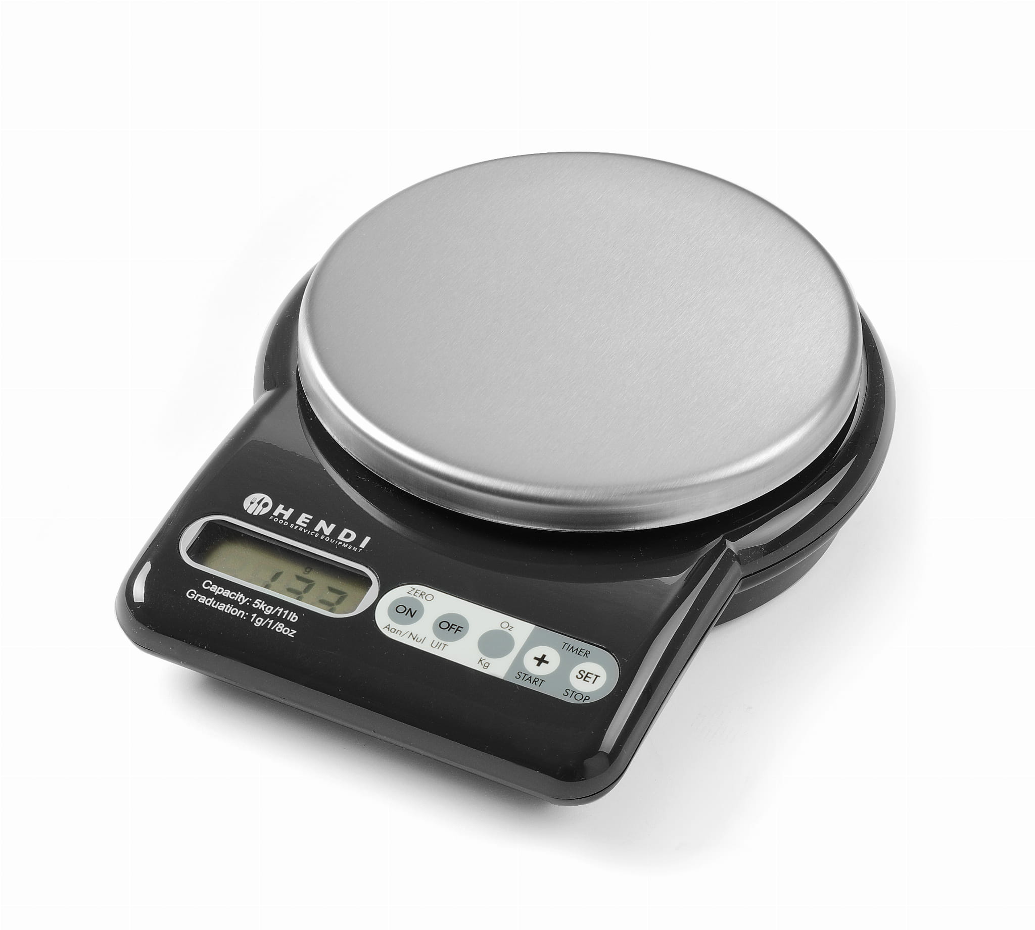Waga kuchenna 5kg/1g z timerem Hendi