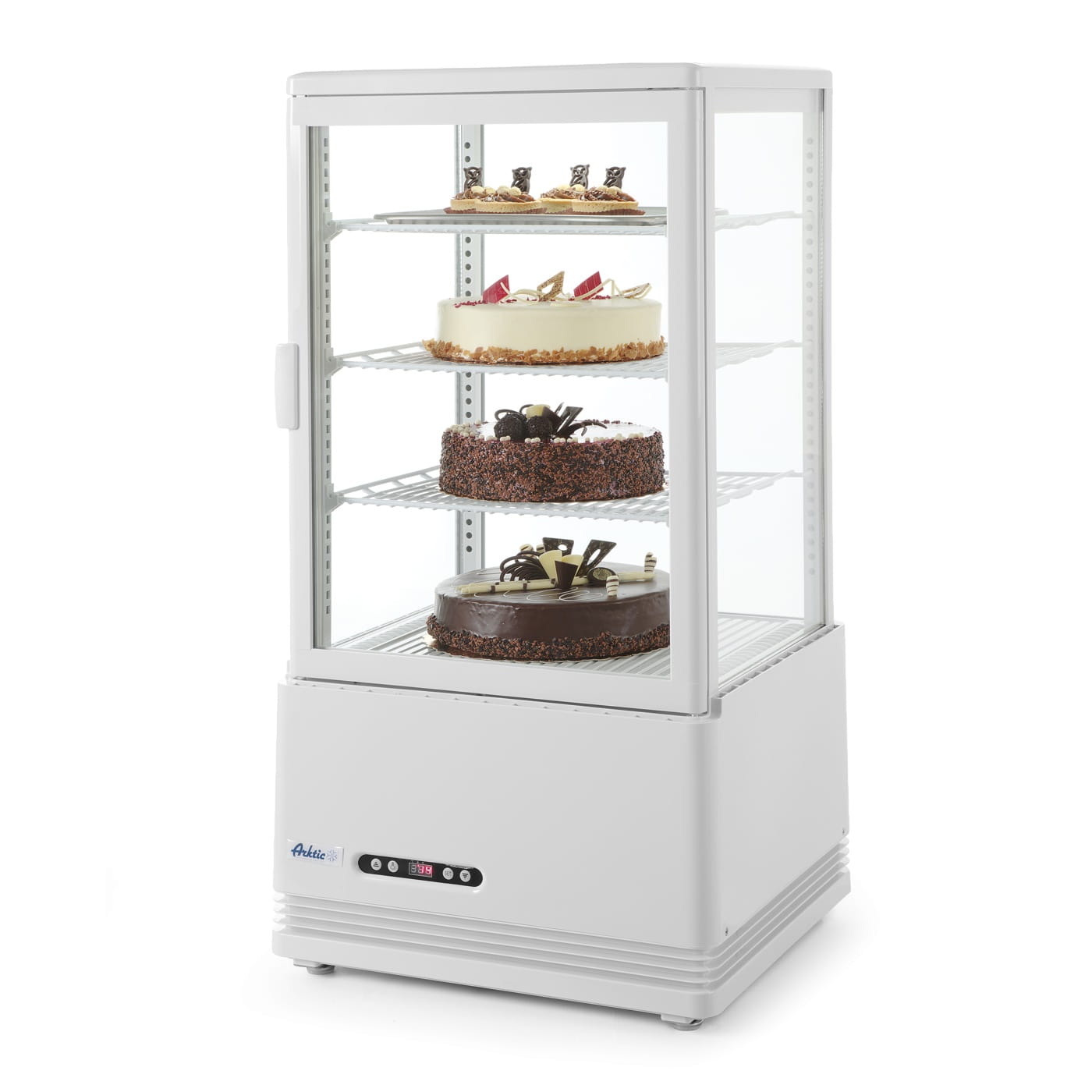 Witryna chłodnicza z oświetleniem biała 68L Hendi