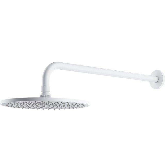 OMNIRES Deszczownica SLIMLINE o25 cm z ramieniem biały mat WGSET1WM