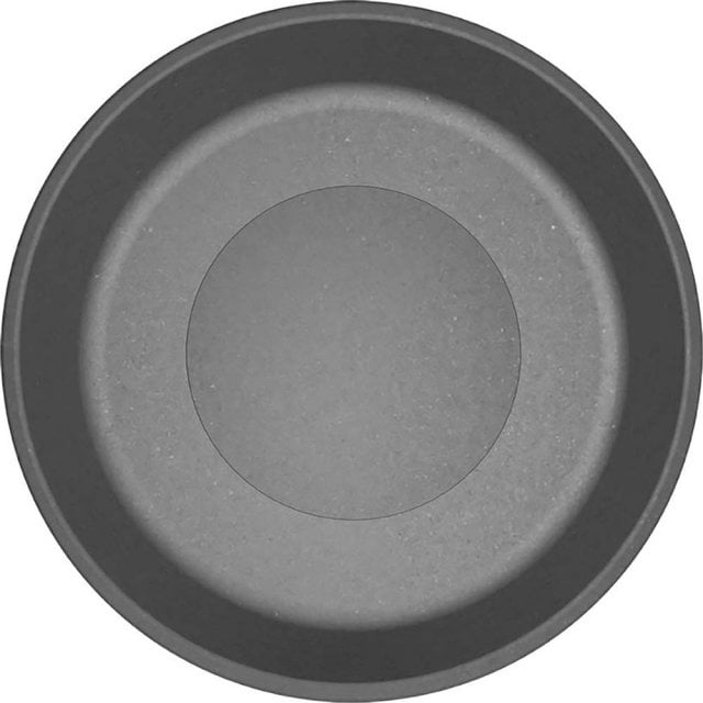 LAVEO Umywalka nablatowa PERL 36 cm granitowa z korkiem granitowym sz