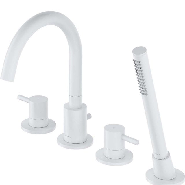 OMNIRES Bateria wannowa Y 4-otworowa biały mat Y1232WM