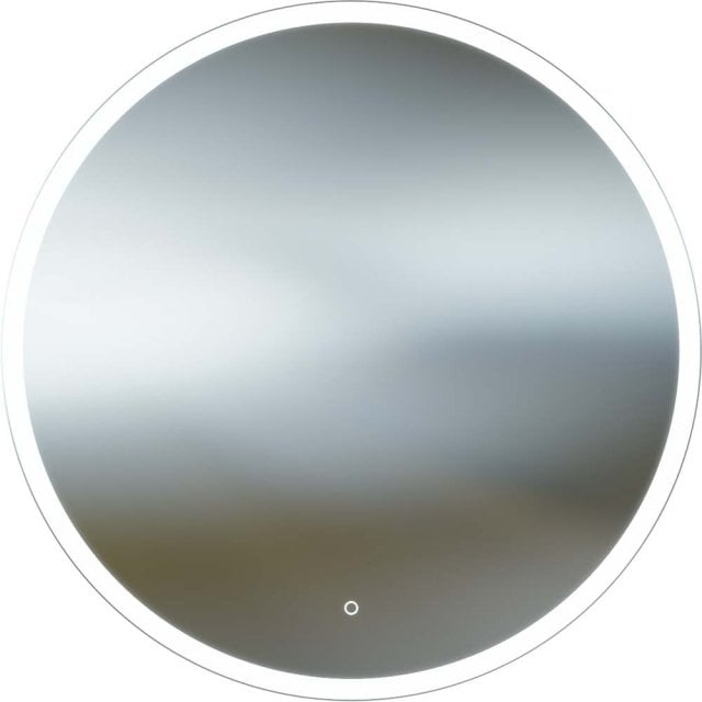 Lustro okrągłe LED ELIZJUM 100 z włącznikiem dotykowym z ramą