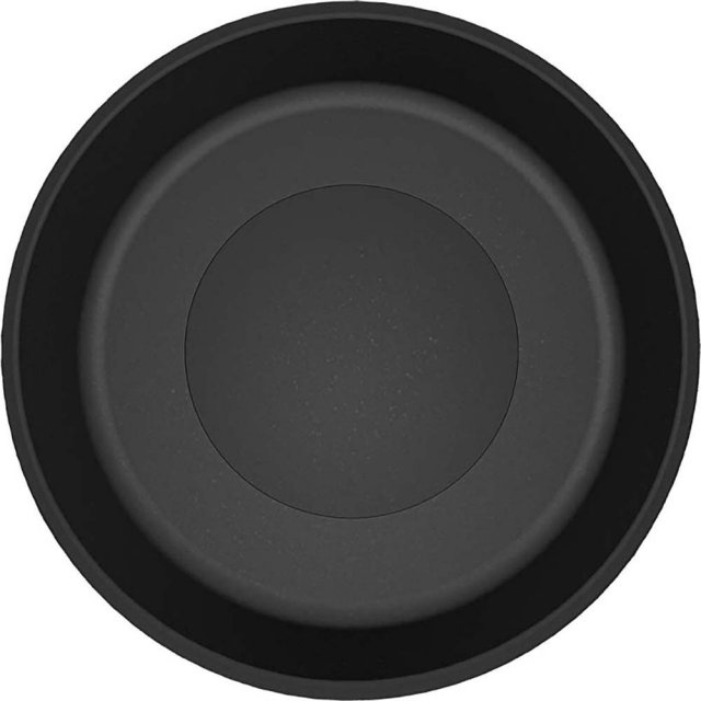 LAVEO Umywalka nablatowa PERL 36 cm granitowa z korkiem granitowym cz