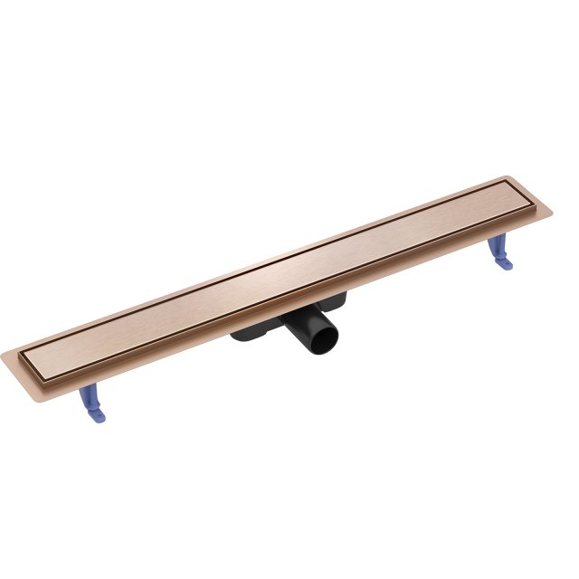 CERSANIT Odpływ liniowy TAKO 80 z rusztem dwustronnym miedź szczotkow