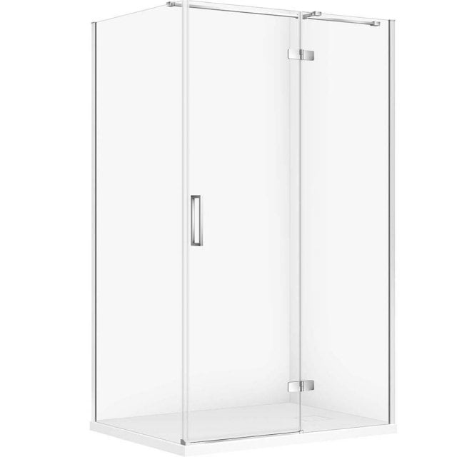 CERSANIT Zestaw kabina prostokątna JOTA prawa 120x90 chrom, brodzik T