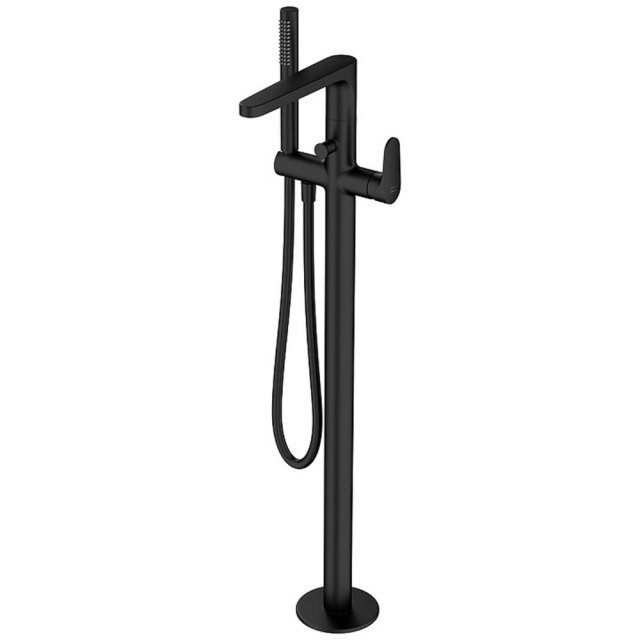 CERSANIT Bateria wannowo-prysznicowa wolnostojąca INVERTO czarna 2w1