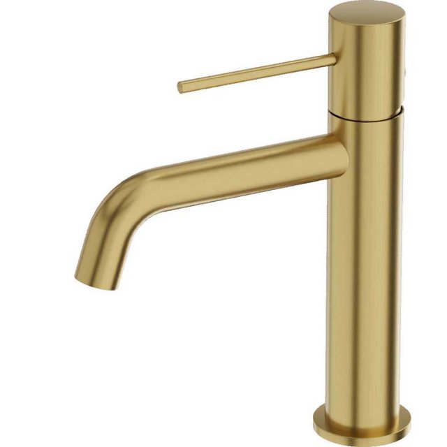 LAVITA Bateria umywalkowa stojąca ORION złoto szczotkowane