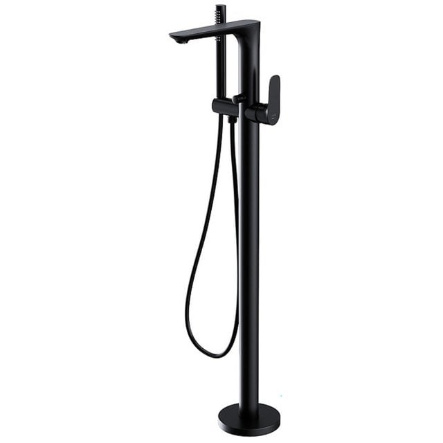 CERSANIT Bateria wannowo-prysznicowa wolnostojąca CREA czarna S951-30