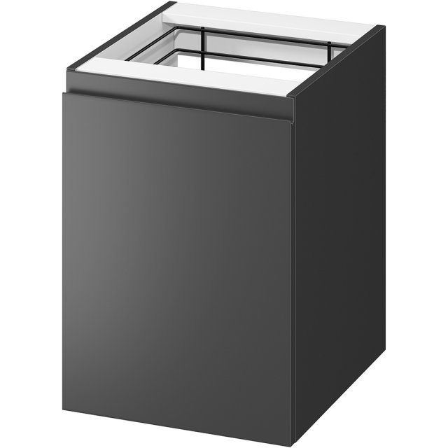 CERSANIT Szafka łazienkowa MODUO 40 z koszem na pranie antracytowa S5