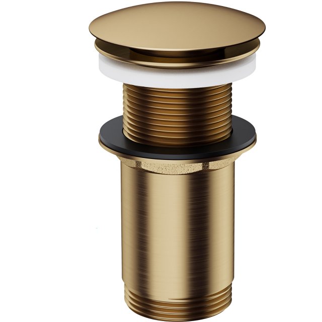 OMNIRES Korek KLIK-KLAK do umywalki bez przelewu brąz antyczny szczot