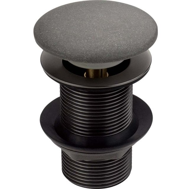 DEANTE Korek CLICK-CLACK do umywalki granitowy bez przelewu antracyt