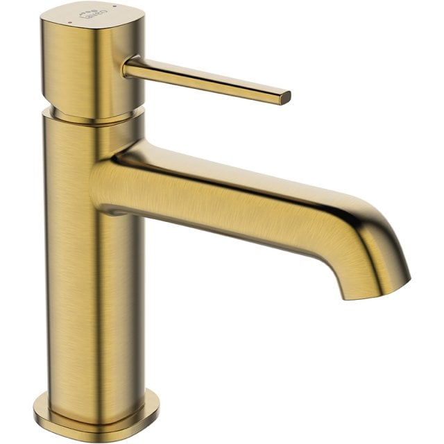 LAVEO Bateria umywalkowa stojąca POLA z korkiem klik-klak złoto szczo