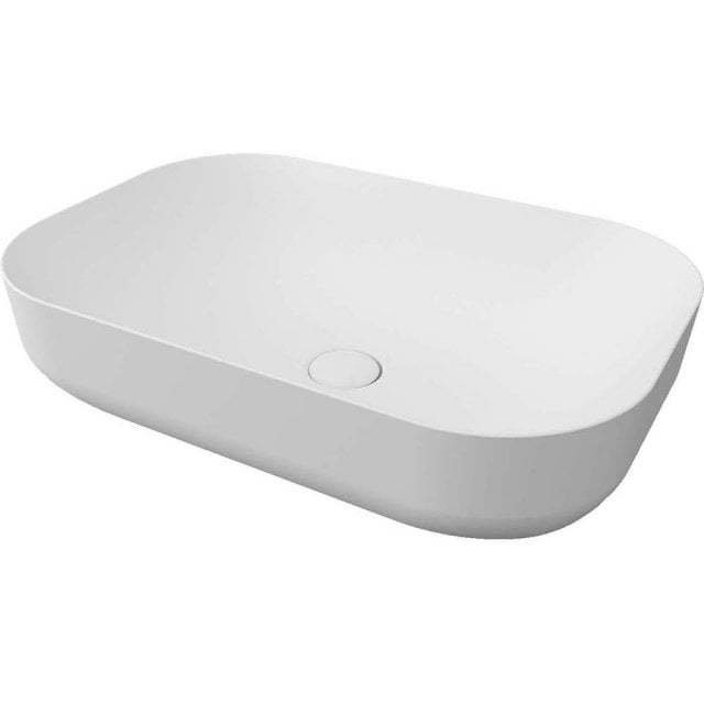 SDR CERAMICHE Umywalka nablatowa POOL 2 GRIGIO 62x42 z korkiem G.K2