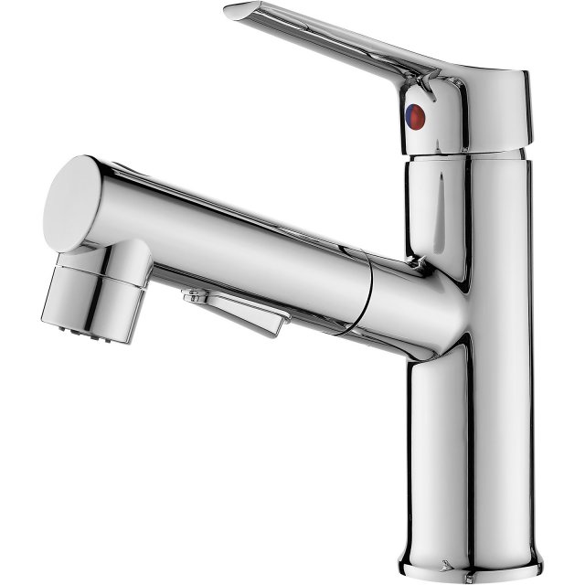 KUCHINOX Bateria umywalkowa stojąca FONTE z wyciąganą wylewką i korki