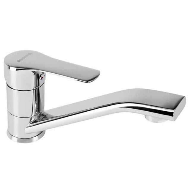 KFA Bateria umywalkowa stojąca MOHIT z obrotową wylewką płaską chrom