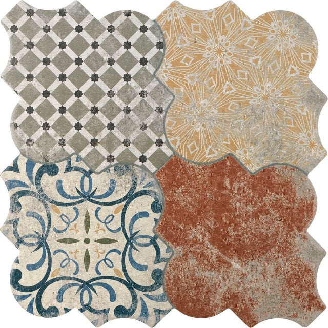 Płytka podłogowa hiszpańska Realonda RIGA PATCHWORK mat 45x45 gat. I