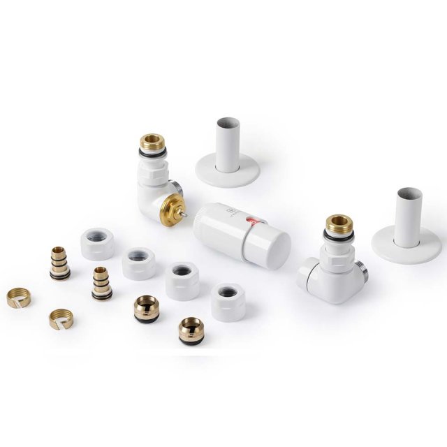 TERMA Zestaw trójosiowy termostatyczny VISION lewy biały mat TGETVISI