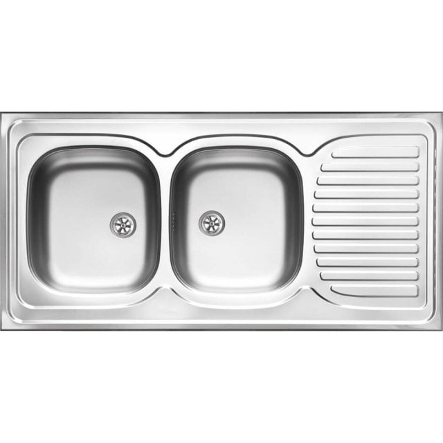 DEANTE Zlewozmywak stalowy TANGO satyna 2-komorowy z ociekaczem - nak