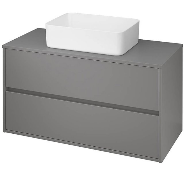 Szafka podumywalkowa z blatem CREA 100 szary mat