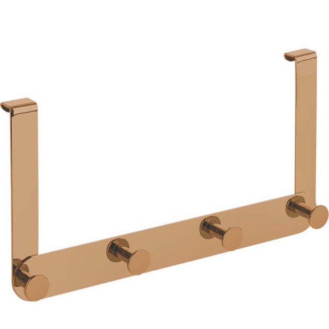 LAVEO Wieszak poczwórny MIRI na kabinę prysznicową różowe złoto ALM_8