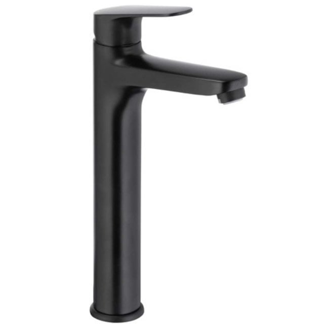 KFA Bateria umywalkowa nablatowa stojąca OTAVA czarna click-clack 555