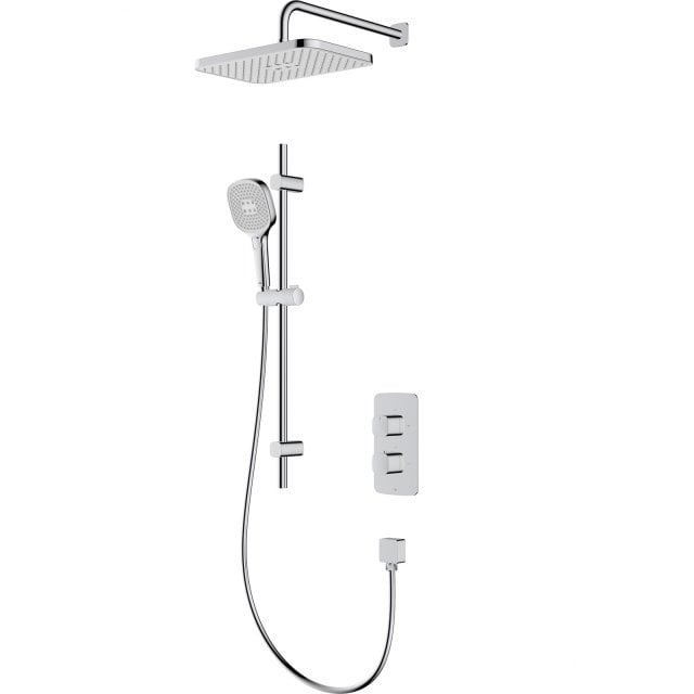 KFA Zestaw prysznicowy MALAGA podtynkowy termostatyczny z drążkiem pr
