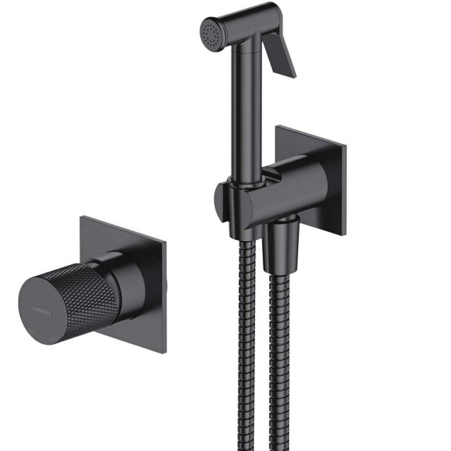 OMNIRES System bidetowy CONTOUR podtynkowy antracyt szczotkowany SYSC