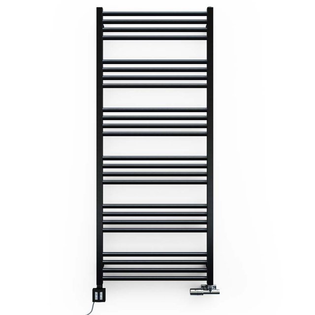 TERMA Grzejnik łazienkowy FIONA 138x50 czarny WGFIN138050K9M5SX
