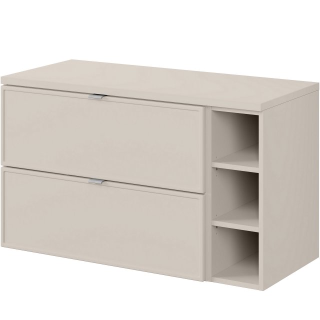 COMAD Zestaw mebli BELLA CASHMERE 2 szafki z blatem CASHMERE 100 cm