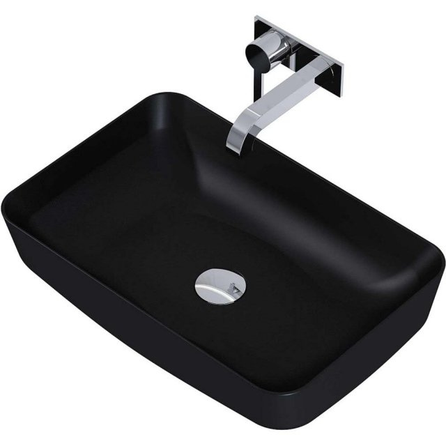 ELITA Umywalka nablatowa NOMIA 50x39 blat, ceram black matt 145291