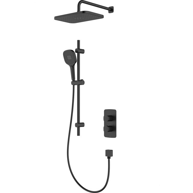 KFA Zestaw prysznicowy MALAGA podtynkowy termostatyczny z drążkiem pr