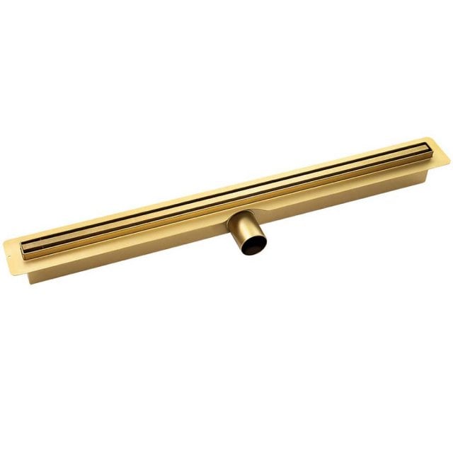 LAVEO Odpływ liniowy SLIM 90 cm złoty COS_G90D