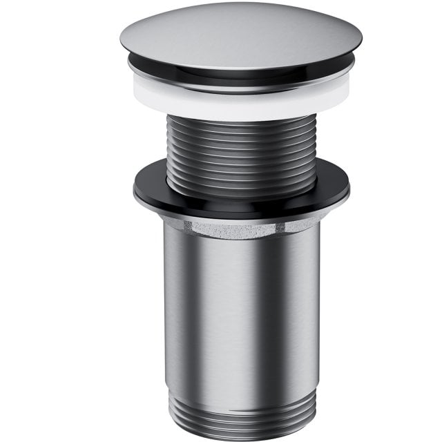 OMNIRES Korek KLIK-KLAK do umywalki bez przelewu nikiel szczotkowany