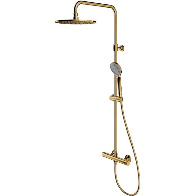 OMNIRES Termostatyczny system prysznicowy Y natynkowy złoty połysk Y1