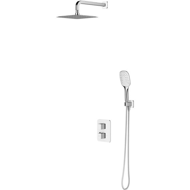 OMNIRES Termostatyczny system prysznicowy PARMA podtynkowy chrom biał