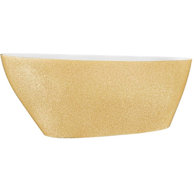 BESCO Wanna wolnostojąca GOYA GLAM 160x70 cm złota standardowy klik-k