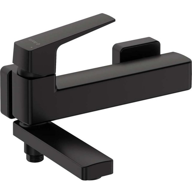 DEANTE Bateria wannowa ścienna BLUR ze składaną wylewką nero BQL_N12M