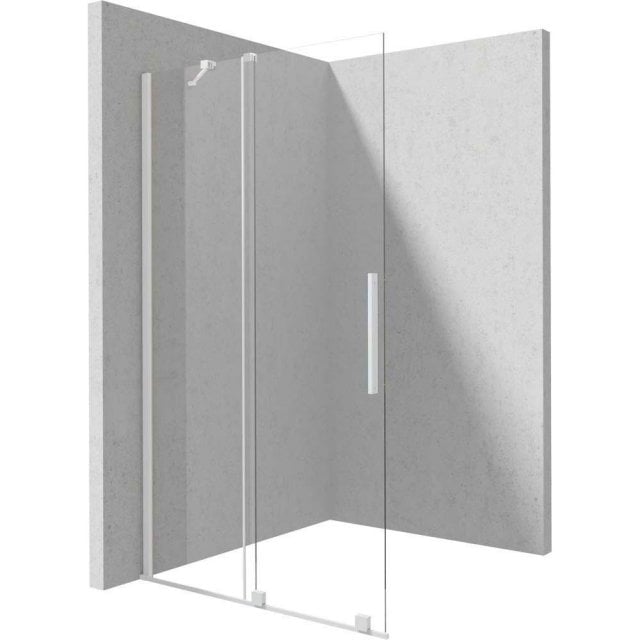 DEANTE Ścianka prysznicowa PRIZMA walk-in przesuwna 100x195 cm biała