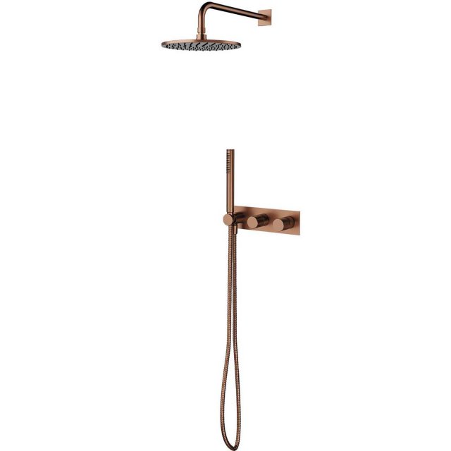 OMNIRES System prysznicowy CONTOUR podtynkowy miedź szczotkowana SYSC