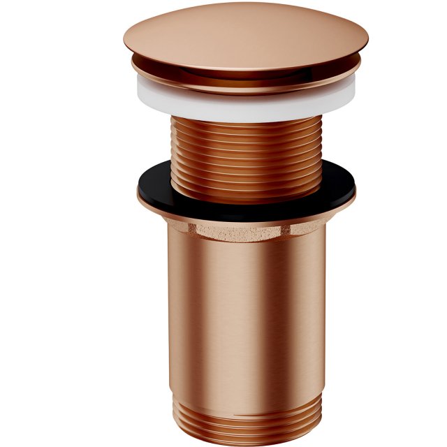 OMNIRES Korek KLIK-KLAK do umywalki bez przelewu miedź szczotkowana A