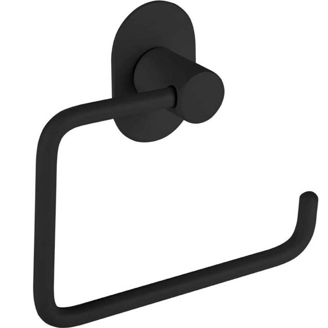 LAVEO Uchwyt na papier toaletowy MIRI czarny ALM_720S