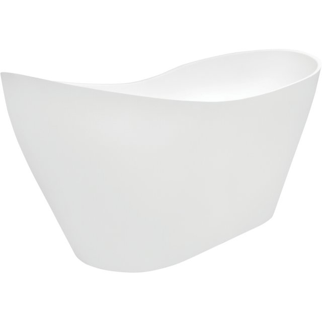 BESCO Wanna wolnostojąca VIYA 160x70 klik-klak biały czyszczony od gó