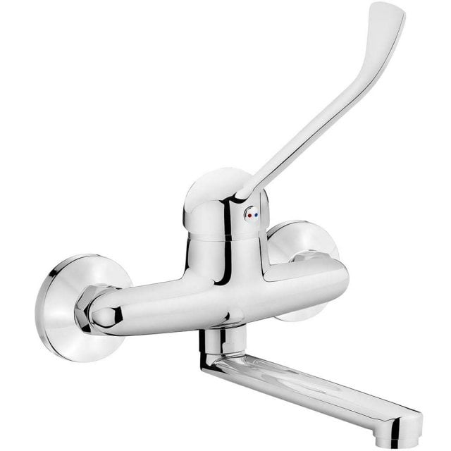 DEANTE Bateria umywalkowa ścienna JOKO z dźwignią Clinic chrom BOJ_05