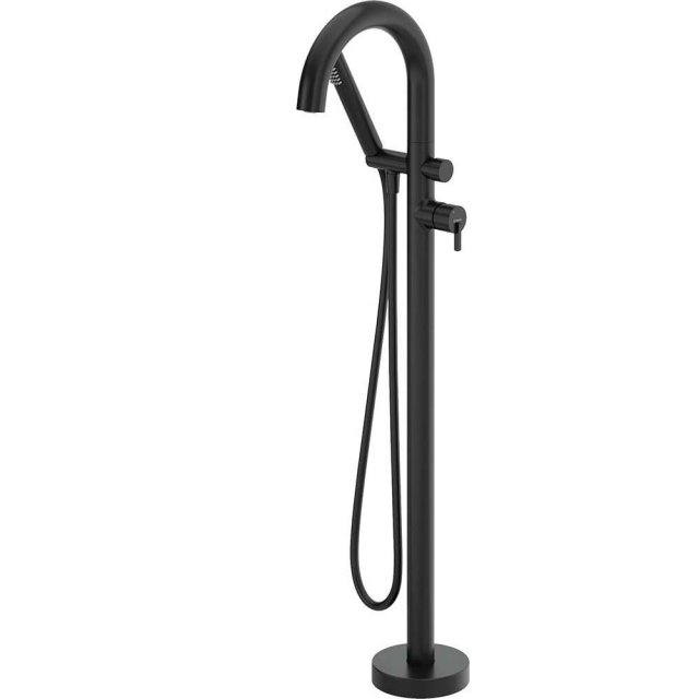 DEANTE Bateria wannowa wolnostojąca SILIA z zestawem prysznicowym ner