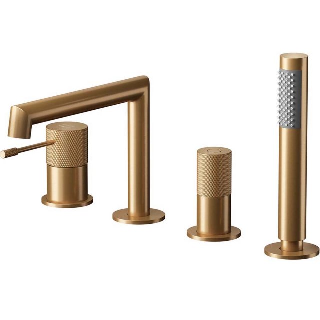 CERSANIT Bateria nawannowa ZEN wielootworowa miedź szczotkowana S951-