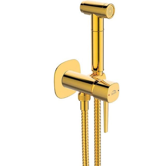 LAVEO Bateria bidetowa podtynkowa POLA z zestawem natryskowym typu bi